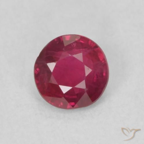 Rubino Sangue rosso naturale da 0.29 ct, Rotondo, SI