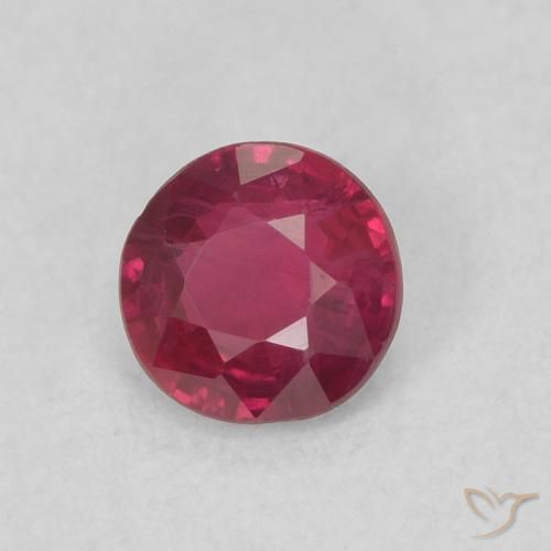 Rubino Sangue rosso naturale da 0.29 ct, Rotondo, SI