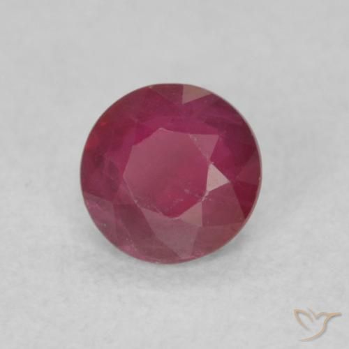 Rubino Vino rosso naturale da 0.30 ct, Rotondo, SI