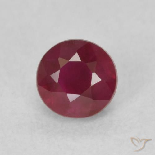 0.40ct Naturale Rosso medio Rubino, Rotondo, SI