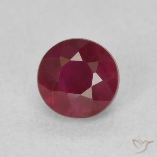 Rubino Rosso medio naturale da 0.40 ct, Rotondo, SI