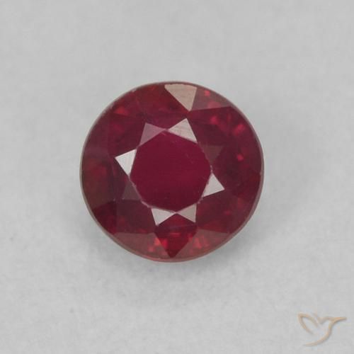 0.37ct Naturale Rosso medio Rubino, Rotondo, SI