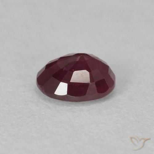 Rubino Vino rosso naturale da 0.53 ct, Ovale, VS