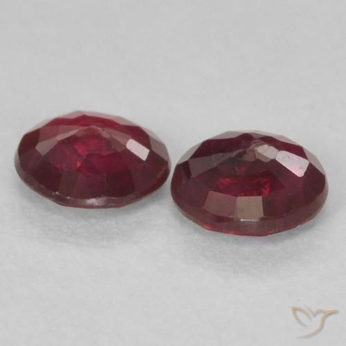 Gemme di Rubino Vino rosso naturale da 0.48 ct, Rotondo, VS-SI