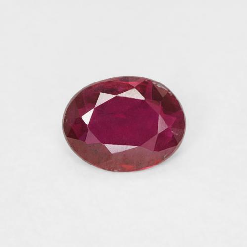0.26ct Naturale Rosso scuro Rubino, Ovale, VVS-VS