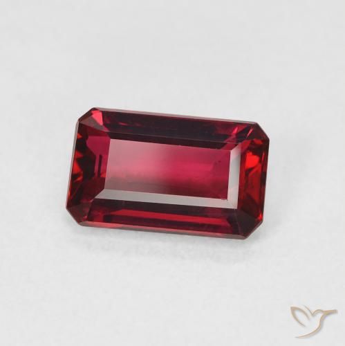 Rubino Rosso intenso naturale da 1.57 ct, Ottagonale / Taglio smeraldo, VVS-VS