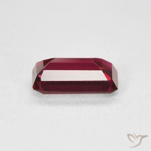 Rubino Rosso intenso naturale da 1.57 ct, Ottagonale / Taglio smeraldo, VVS-VS