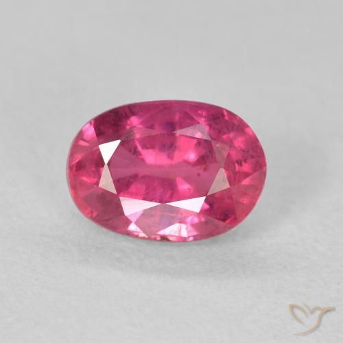1.28ct Naturale Rosso tendente al rosa Rubino, Ovale, VS
