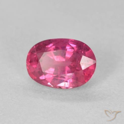 Rubino Rosso tendente al rosa naturale da 1.28 ct, Ovale, VS