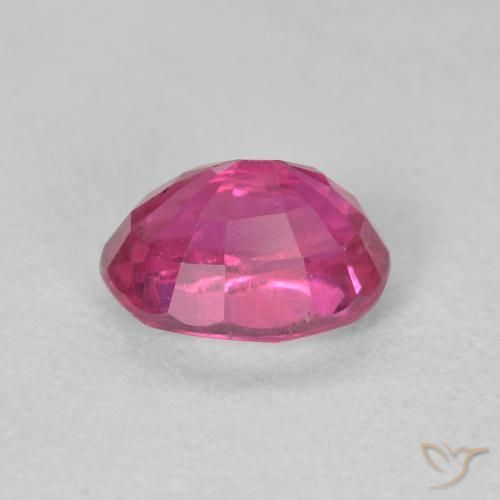Rubino Rosso tendente al rosa naturale da 1.28 ct, Ovale, VS