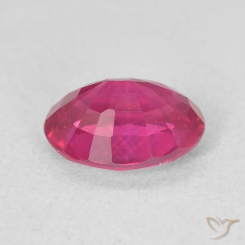 Rubino Rosso tendente al rosa naturale da 1.62 ct, Ovale, VS