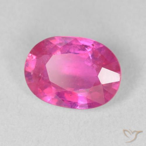 Rubino Rosa hot naturale da 1.50 ct, Ovale, VS