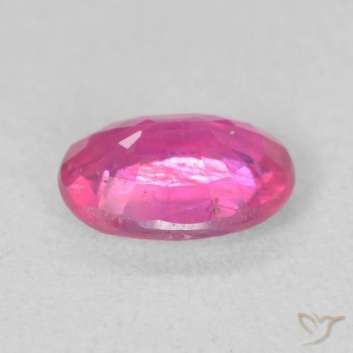 Rubino Rosa hot naturale da 1.50 ct, Ovale, VS