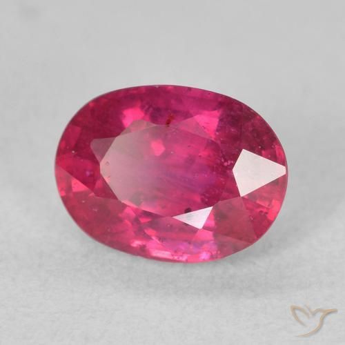 Rubino Rosso chiaro naturale da 2.11 ct, Ovale, VS