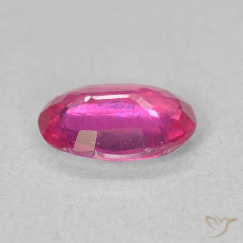 Rubino Medium Dark-Pink naturale da 1.16 ct, Ovale, VS