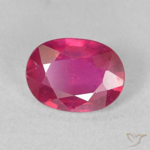 Rubino Rosso chiaro naturale da 1.49 ct, Ovale, VS