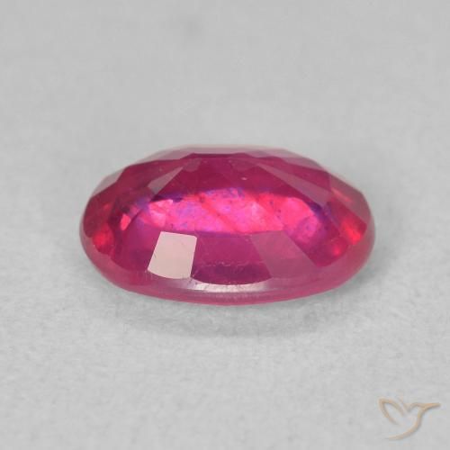 Rubino Rosso chiaro naturale da 1.49 ct, Ovale, VS