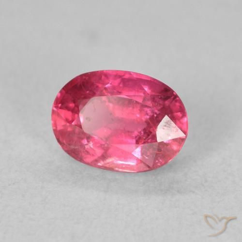 Rubino Rosa intenso naturale da 1.27 ct, Ovale, VS