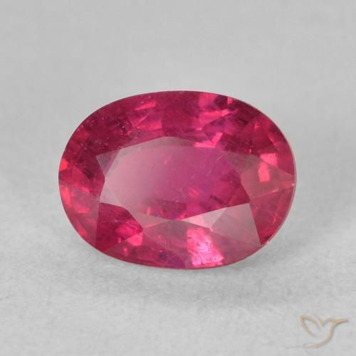 Rubino Rosso chiaro naturale da 1.90 ct, Ovale, VS