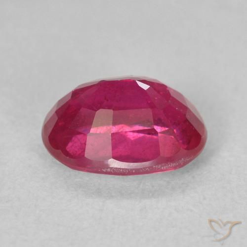 Rubino Rosso chiaro naturale da 1.90 ct, Ovale, VS