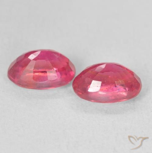 Gemme di Rubino Rosa hot naturale da 2.48 ct, Ovale, VS