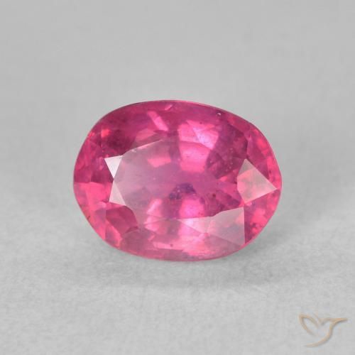 Rubino Rosa medio naturale da 2.00 ct, Ovale, VS