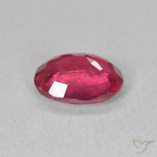 Rubino Rosso chiaro naturale da 1.53 ct, Ovale, VS