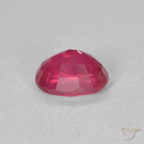 Rubino Rosso tendente al rosa naturale da 1.41 ct, Ovale, VS