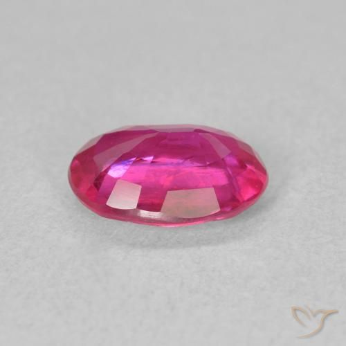 Rubino Medium Dark-Pink naturale da 1.43 ct, Ovale, VS