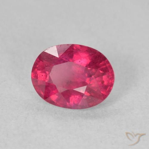 Rubino Rosso chiaro naturale da 1.66 ct, Ovale, VS