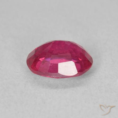 Rubino Rosso chiaro naturale da 1.66 ct, Ovale, VS