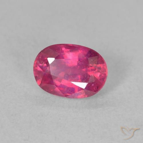 Rubino Medium Dark-Pink naturale da 1.34 ct, Ovale, VS