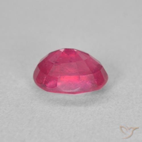 Rubino Rosso chiaro naturale da 1.39 ct, Ovale, VS