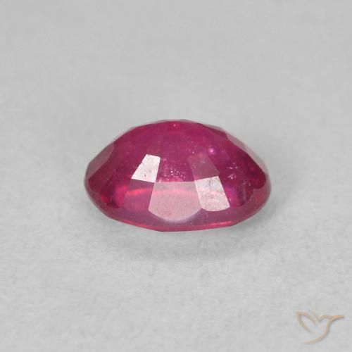Rubino Rosa rossastra naturale da 1.34 ct, Ovale, VS