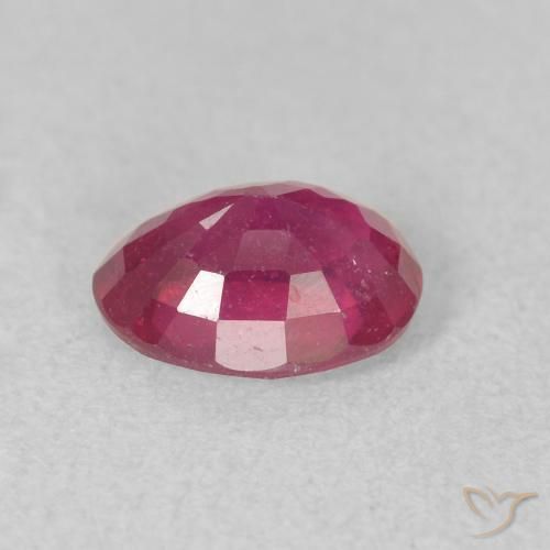 Rubino Rosa rossastra naturale da 1.12 ct, Ovale, VS