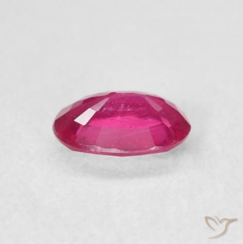 Rubino Rosso chiaro naturale da 1.35 ct, Ovale, VS