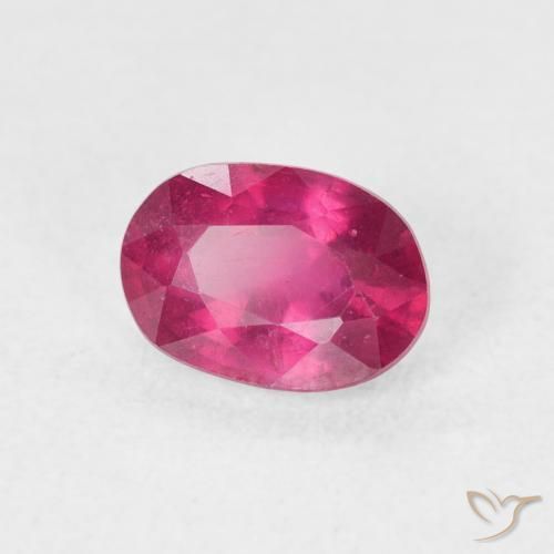 Rubino Rosso chiaro naturale da 1.29 ct, Ovale, VS