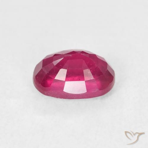 Rubino Rosso tendente al rosa naturale da 1.32 ct, Ovale, VS