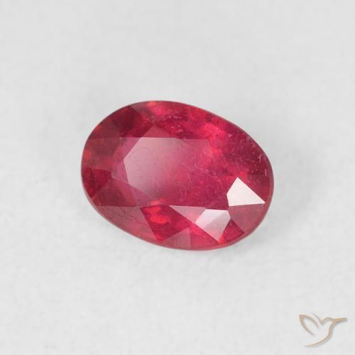 Rubino Cremisi Profondo naturale da 1.11 ct, Ovale, VS