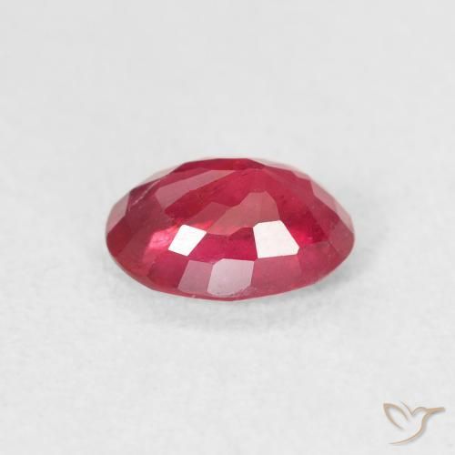 Rubino Cremisi Profondo naturale da 1.11 ct, Ovale, VS