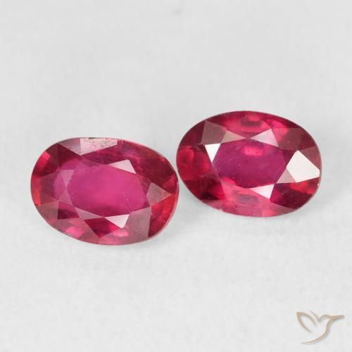 Gemme di Rubino Cremisi Profondo naturale da 2.03 ct, Ovale, VS