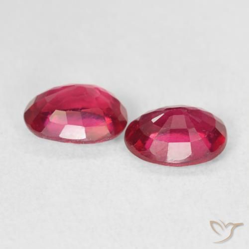 Gemme di Rubino Cremisi Profondo naturale da 2.03 ct, Ovale, VS