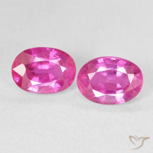 2.54ctw Naturale Magenta intenso Rubino, Ovale, VS