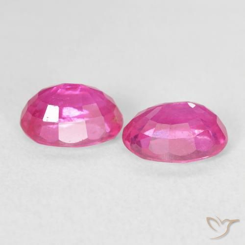 Gemme di Rubino Magenta intenso naturale da 2.54 ct, Ovale, VS