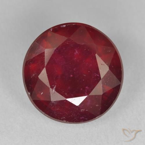 12.44ct Naturale Vino rosso Rubino, Rotondo, VS-SI