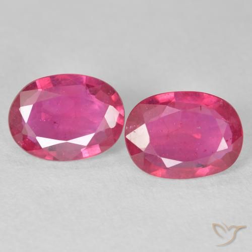 2.71ctw Naturale Rosso medio Rubino, Ovale, VS-SI