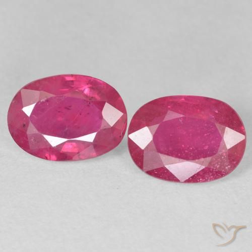 3.25ctw Naturale Rosso tendente al rosa Rubino, Ovale, VS-SI