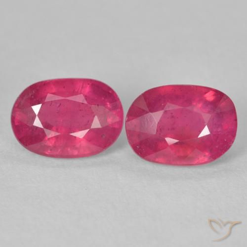 3.72ctw Naturale Rosso medio Rubino, Ovale, VS-SI
