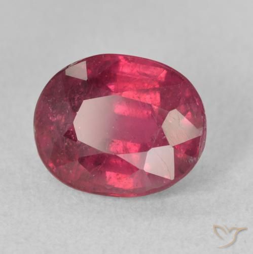 3.58ct Naturale Rosso scuro Rubino, Ovale, VS-SI