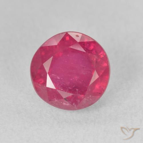 2.85ct Naturale Rosso medio Rubino, Rotondo, VS-SI